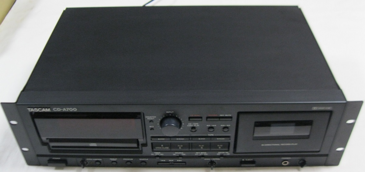 TASCAM CD-A700 - | Yahoo 公式通販 CD⁄カセットプレーヤー Yahoo!オークション CD の落札相場 「a700」CDデッキ (オーディオ機器) CD、カセットデッキ Tascam 整備済み vidéo