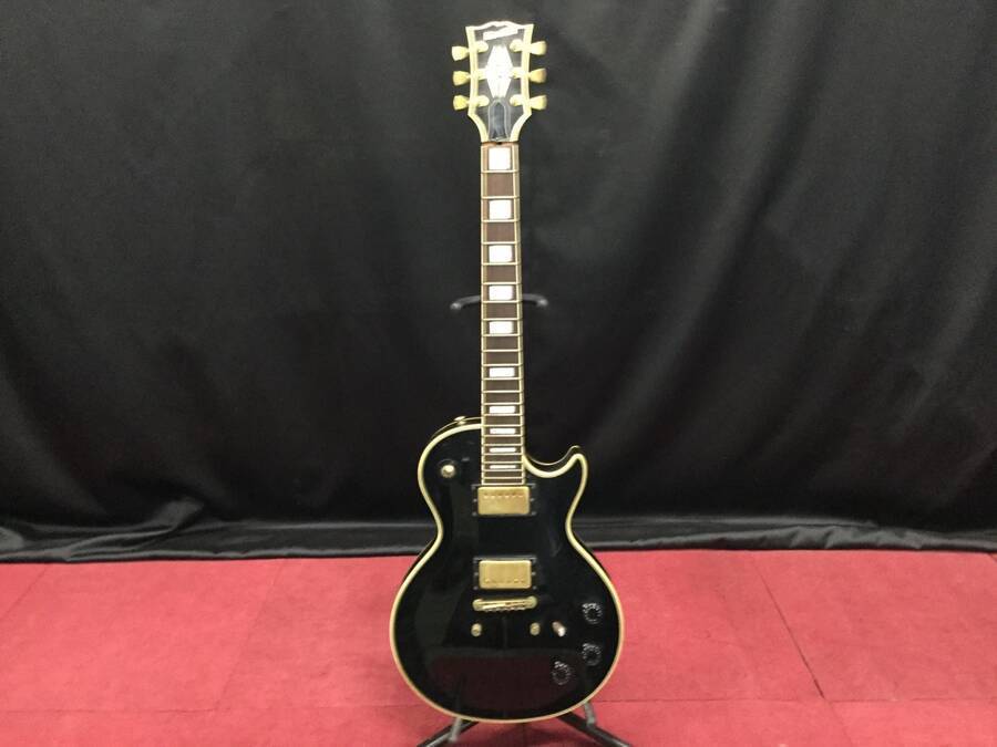 Orville オービル レスポールカスタム エレキギター シリアルNo.K018221 黒系★現状品