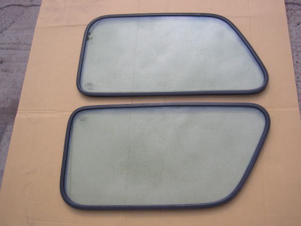 箱86★ローバーミニ用98年式 クォーターガラス＆ウエザーゴム付き