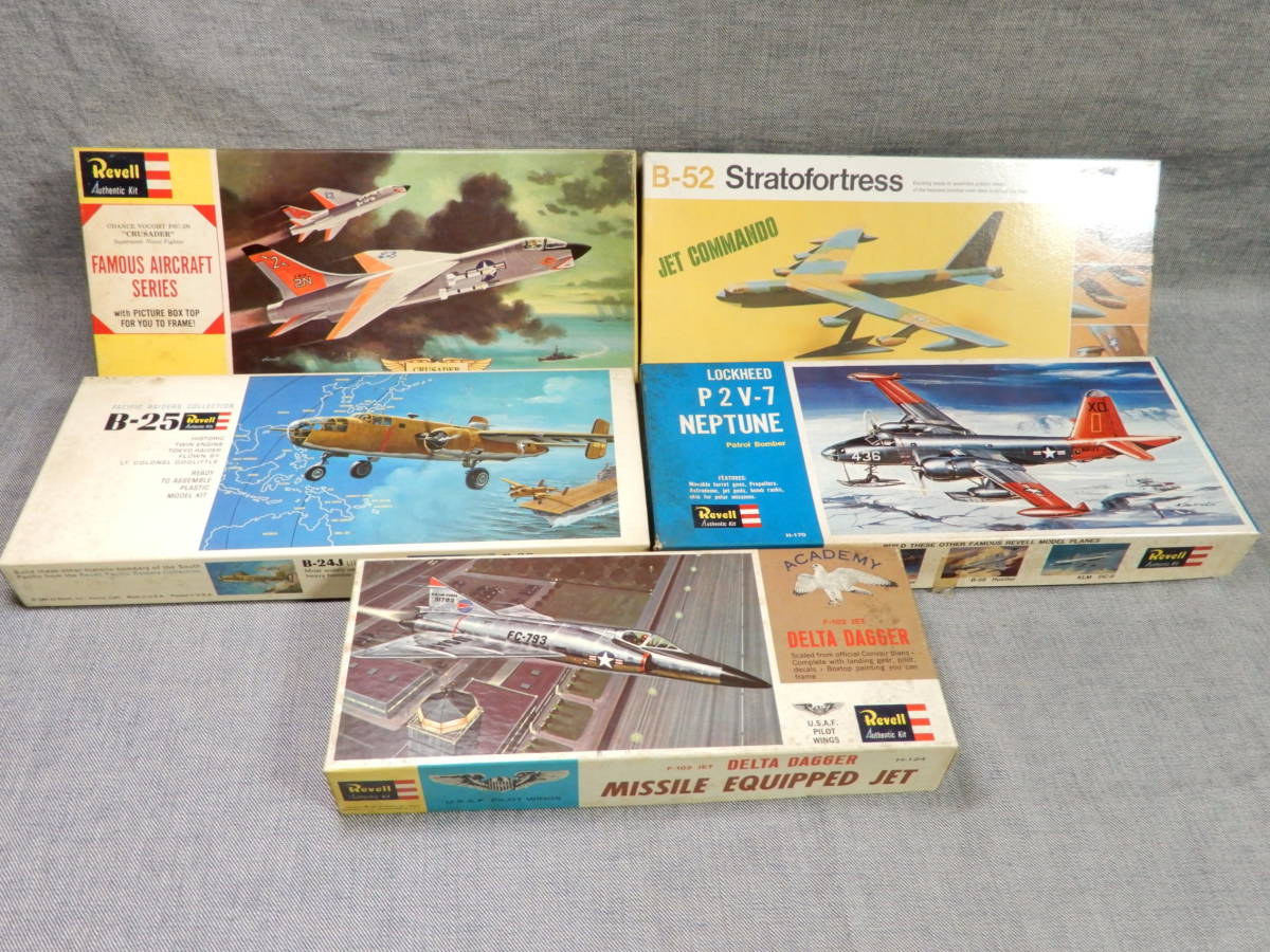 新作入荷，最新作 n597 Revell 戦闘機など模型まとめ 未組立あり CRUSADER B-52 B-25 P2 V-7 ネプチューン DELTA DAGGER F-102 JET プラモデル(アメリカ)｜売買されたオークション情報、yahooの商品情報をアーカイブ公開 - オー アメリカ
