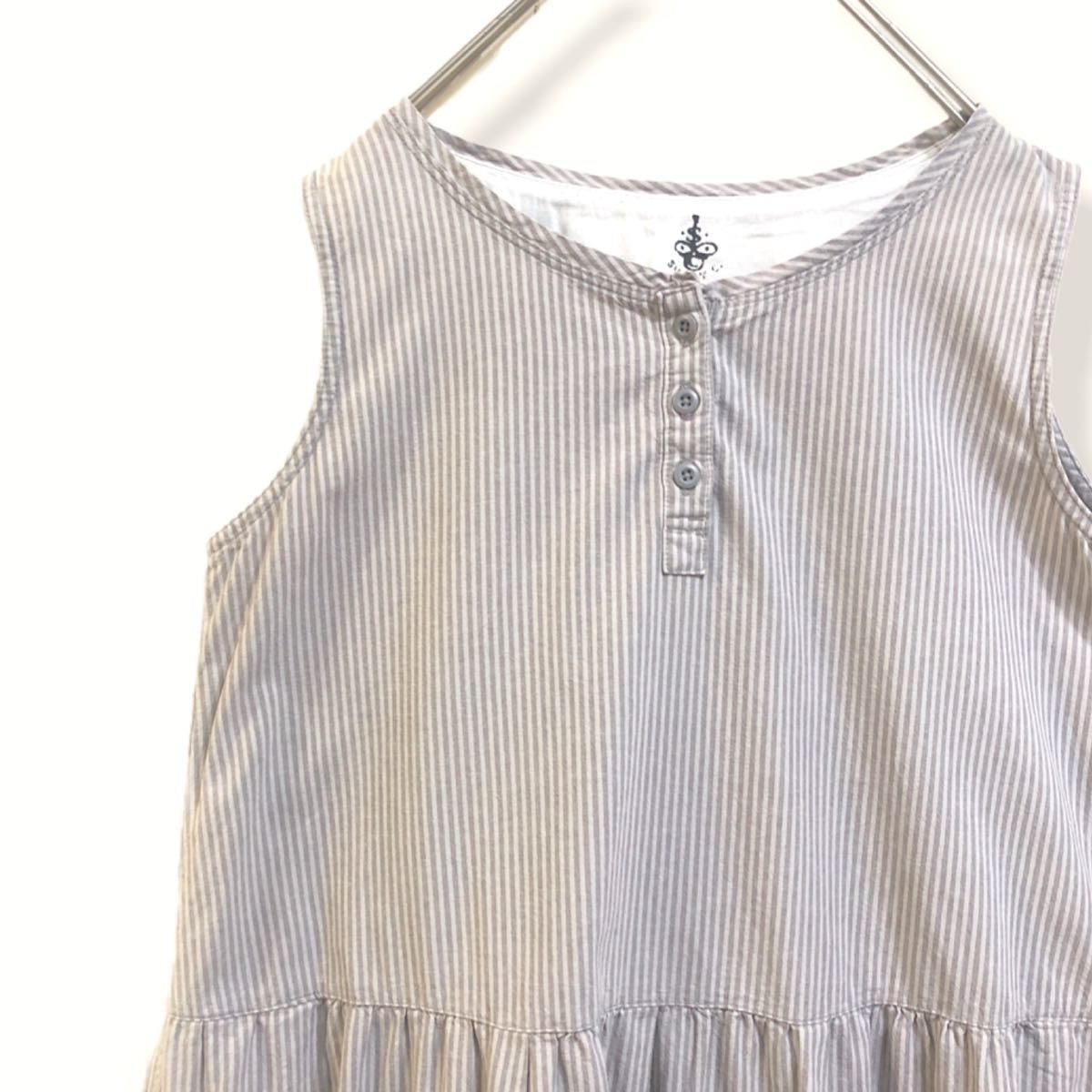 5 Sunny Clouds サニークラウズ エプロンワンピース ナチュラル ノースリーブワンピース ジャンバースカート フェリシモ Mサイズ Mサイズ 売買されたオークション情報 Yahooの商品情報をアーカイブ公開 オークファン Aucfan Com