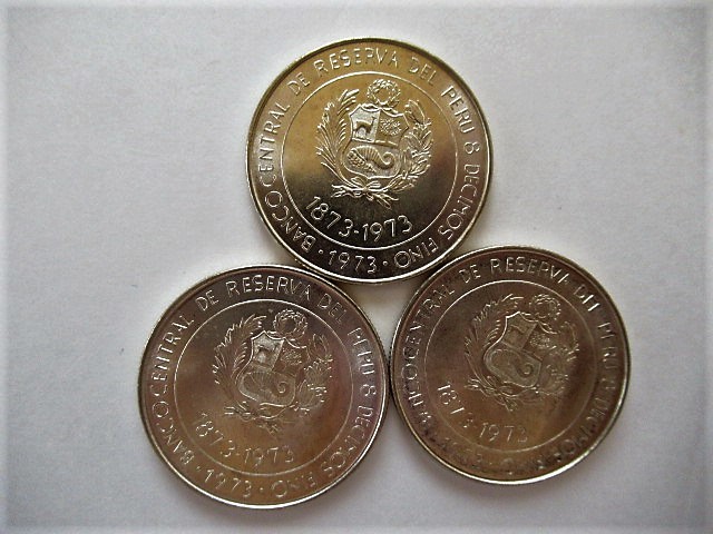 日本ペルー修好100周年記念　100ソル銀貨　1973年 2枚セット 1973年 ペルー 100ソル銀貨 銀貨 日本・ペルー修好100周年 100