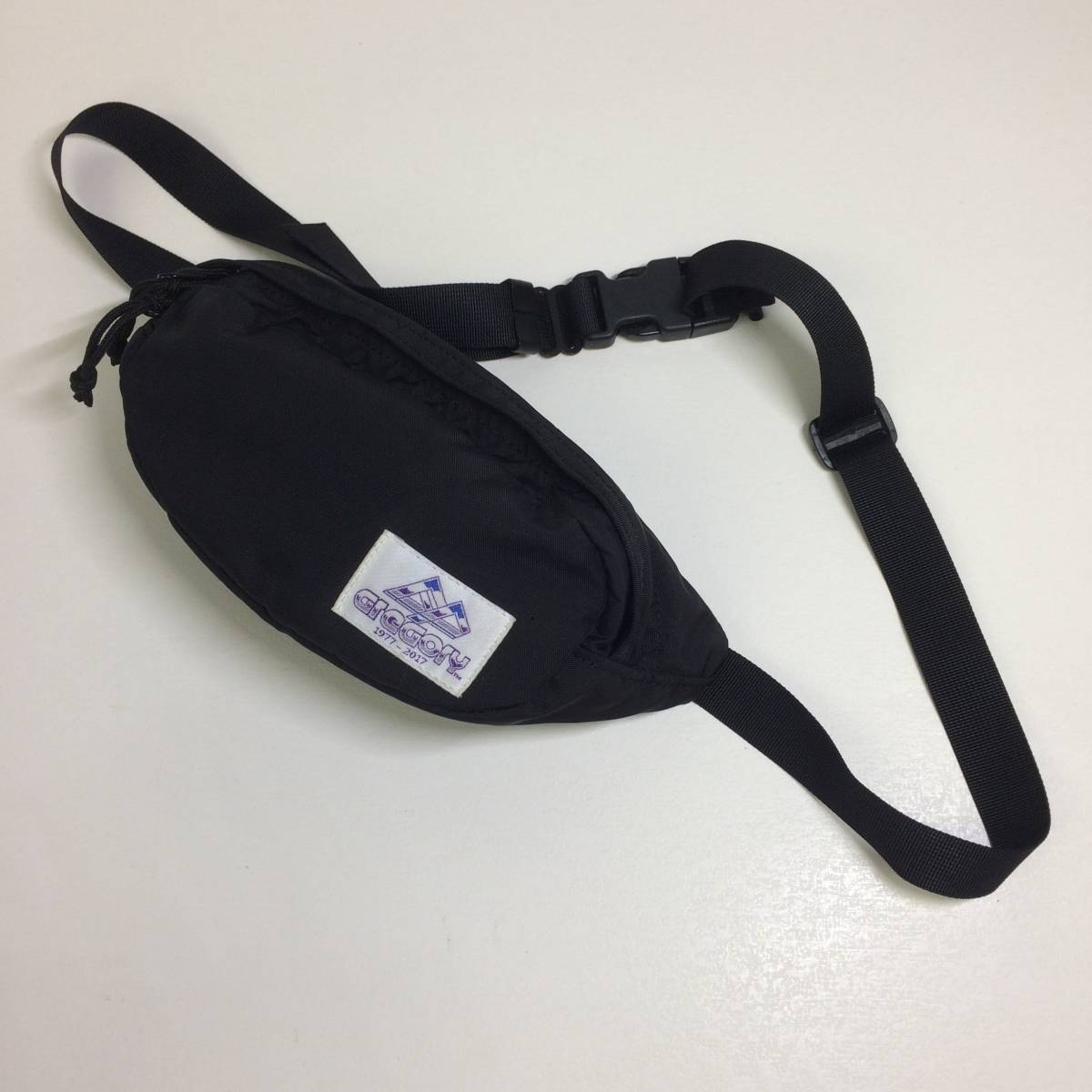 復刻 40周年 グレゴリー テールランナー ブラック ボディバッグ