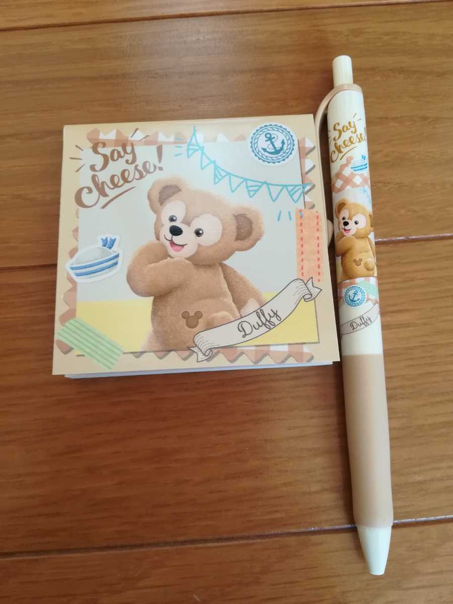 ダッフィーメモ帳ボールペンまとめ売り 新品 セイチーズ ディズニーシー☆ダッフィー&フレンズ☆ダッフィー