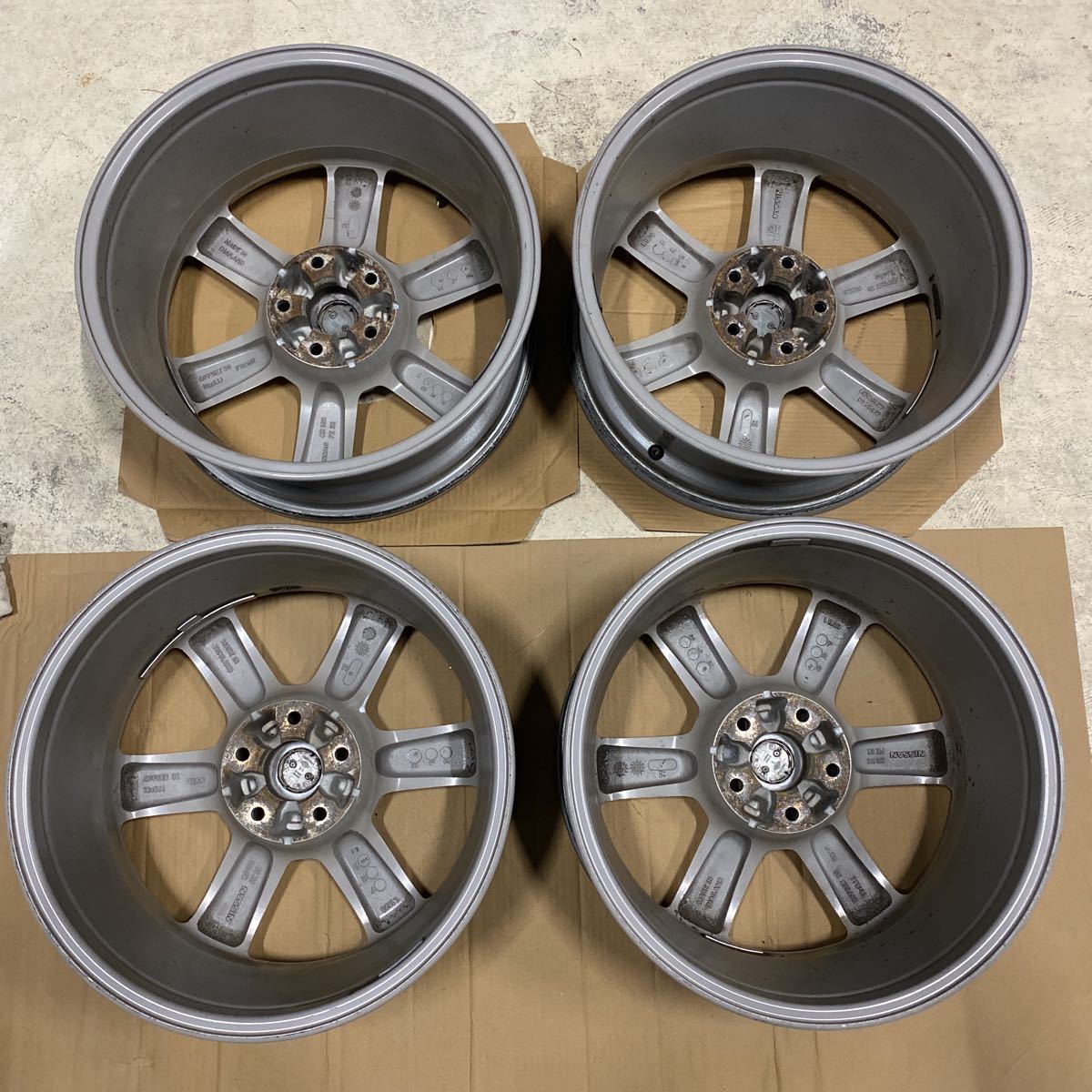 Arex！日産 Z33純正 18インチアルミホイール 4本組中古良品 NISSAN