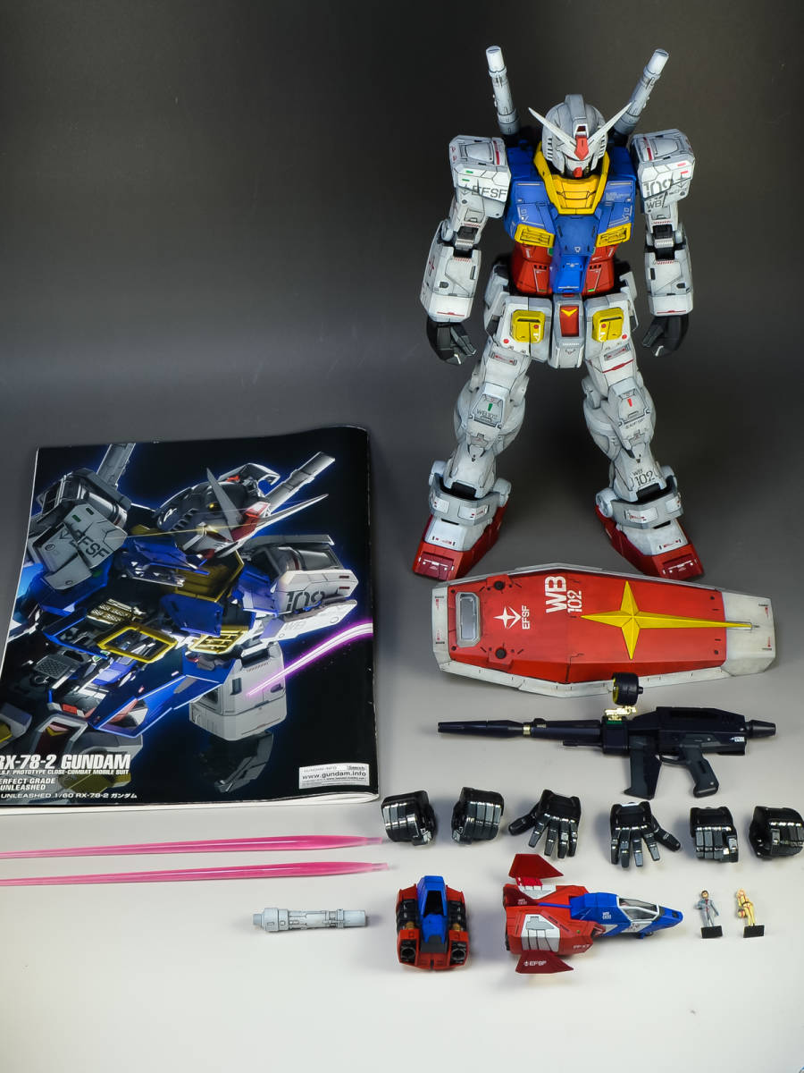 Pg Unleashed 1 60 Rx 78 2 Gundam 完成品 完成品 売買されたオークション情報 Yahooの商品情報をアーカイブ公開 オークファン Aucfan Com