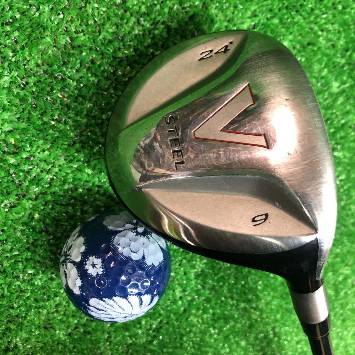 HUT-019 テーラーメイド ユーティリティ9 24° STEEL カーボンシャフト フレックスR 全国送料無料