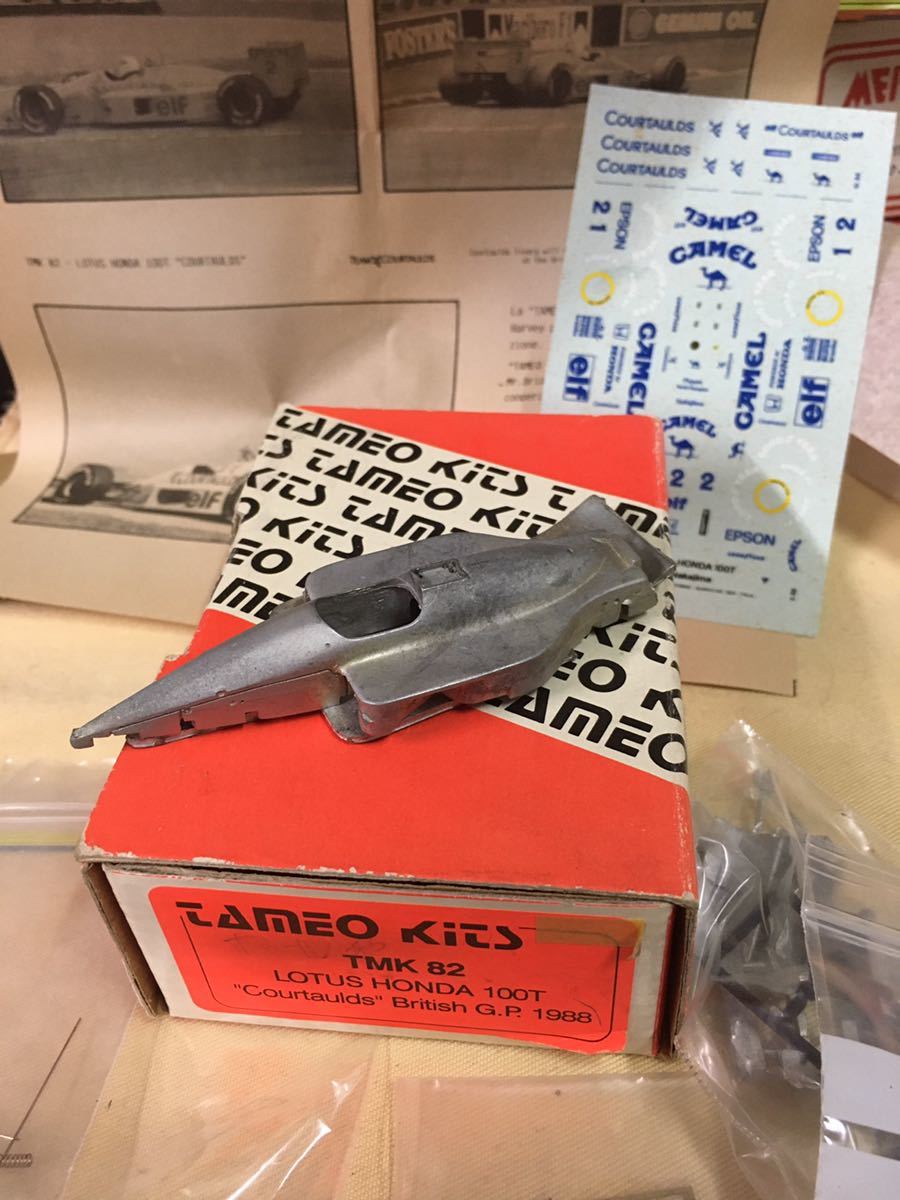 タメオ/ロータスホンダ100Ｔ　CourtauldsイギリスＧＰ１９８８ＴＭＫ82メタルキット1/43新品完品