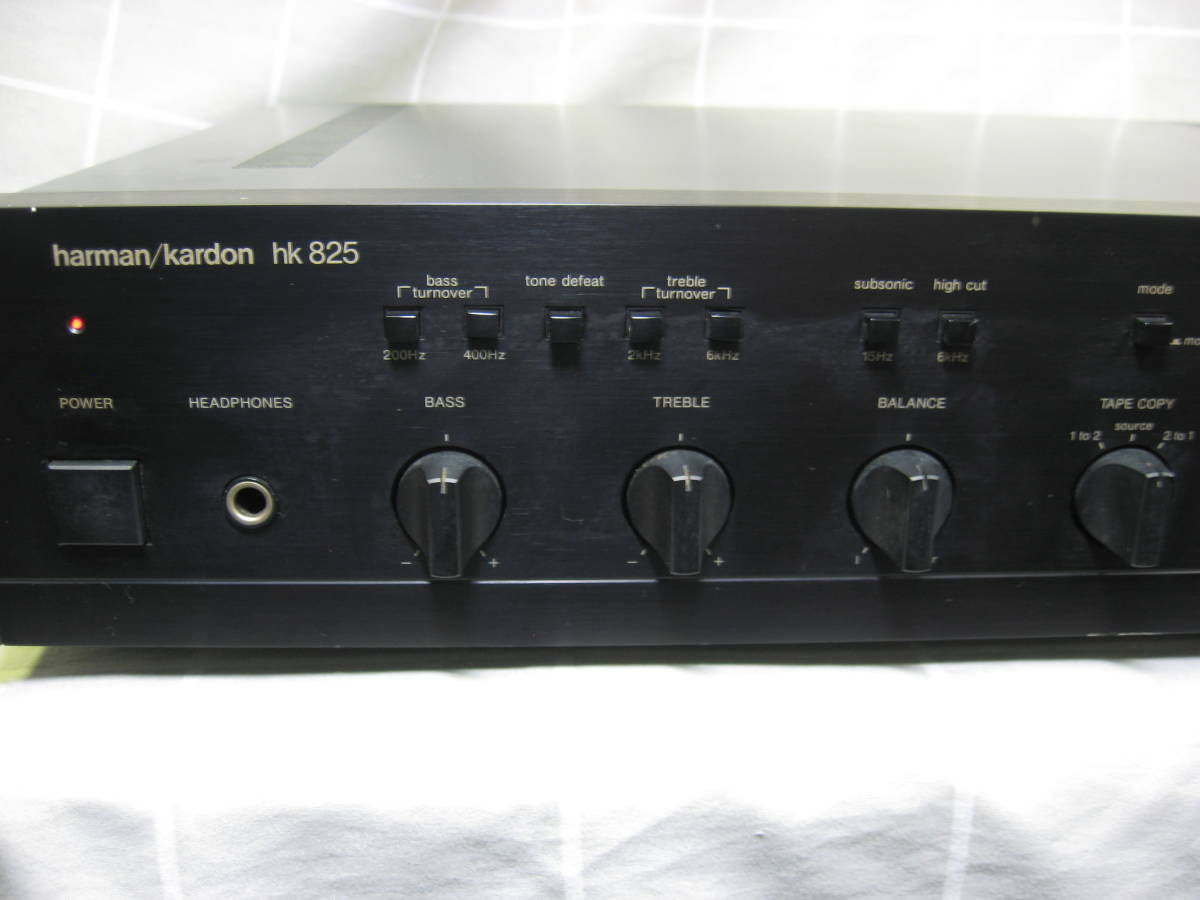 harman/kardon hk825 ハーマンカードン ステレオプリアンプ 動作品