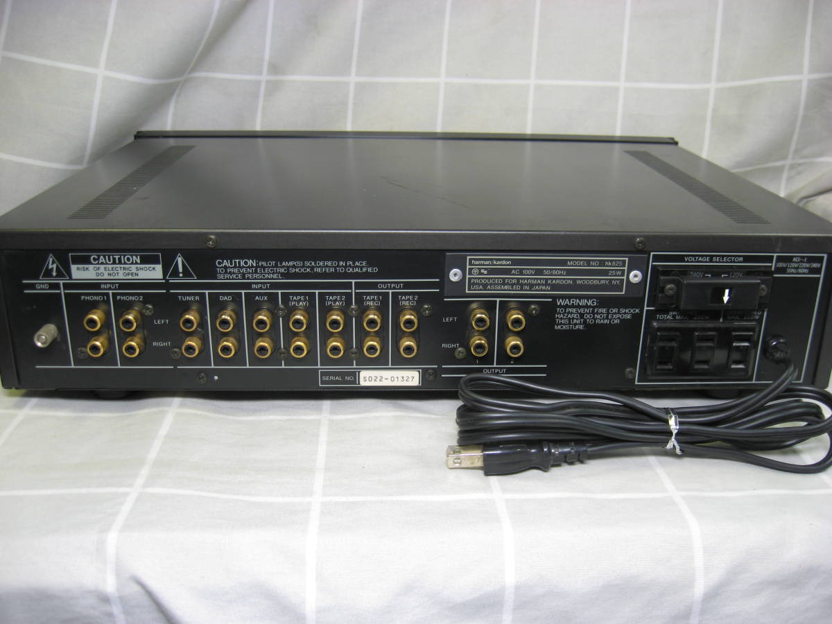 harman/kardon hk825 ハーマンカードン ステレオプリアンプ 動作品