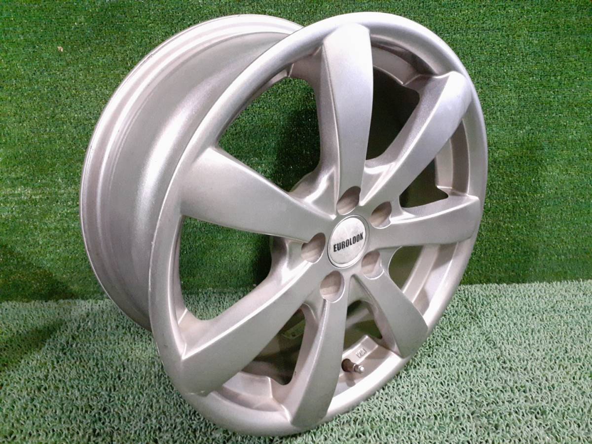 VW ビートル等に 16インチ 7J +38 5穴 PCD100 社外ホイール4本セット 