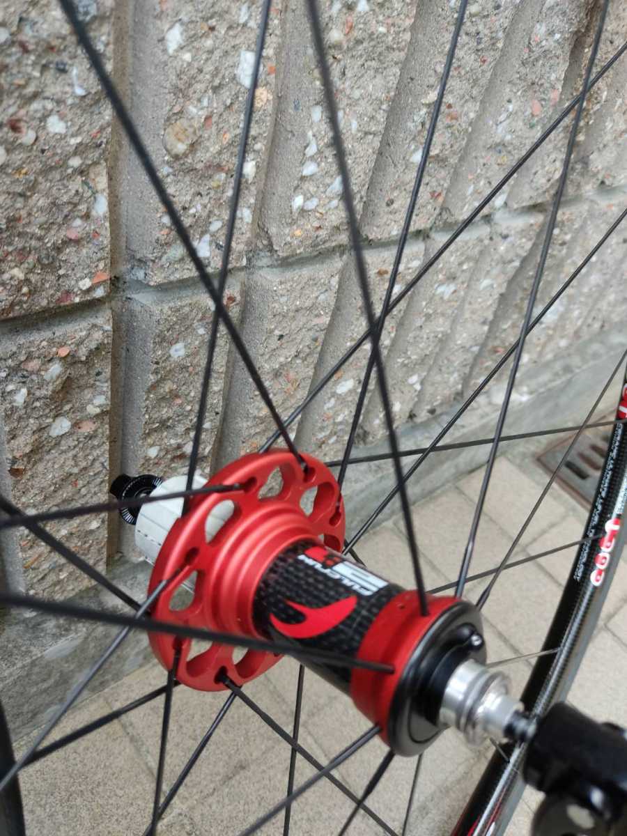 美品 FULCRUM RACING LIGHT XLRフルクラム レーシングライト XLR 超軽量 カーボンホイール 11s CULT チューブラー_4