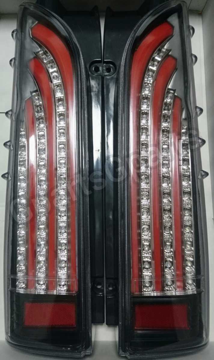 ハイエース200 LEDテールランプ 流れるウインカー オープニング機能搭載！ クリアタイプ