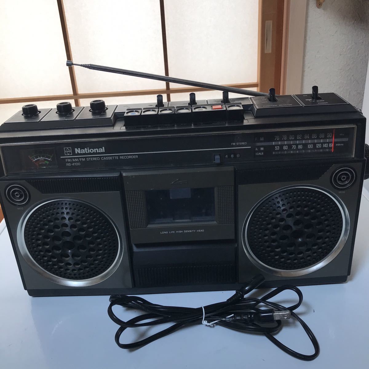 昭和レトロ National ナショナル RS-4100 ラジカセ 現状品