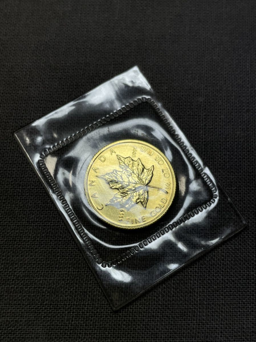 CANADA カナダ メイプルリーフ 金貨 10ドル 1/4 オンス 約7.8ｇ 1982年 エリザベス
