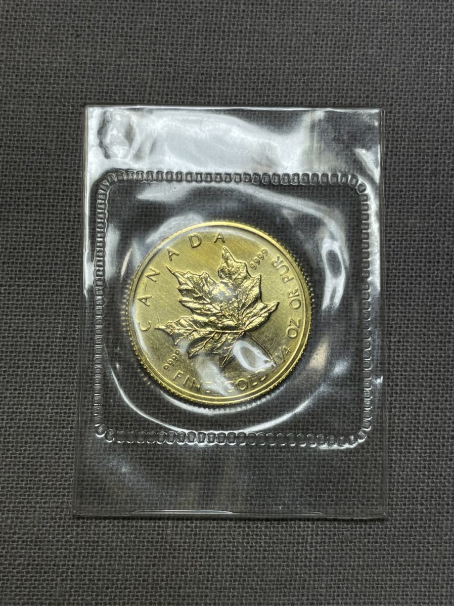 CANADA カナダ メイプルリーフ 金貨 10ドル 1/4 オンス 約7.8ｇ 1982年 エリザベス