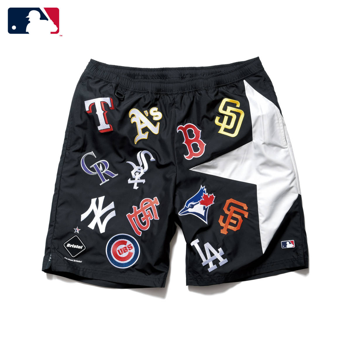 新品 □ F.C.Real Bristol 21AW MLB TOUR ALL TEAM BIG STAR SHORTS 