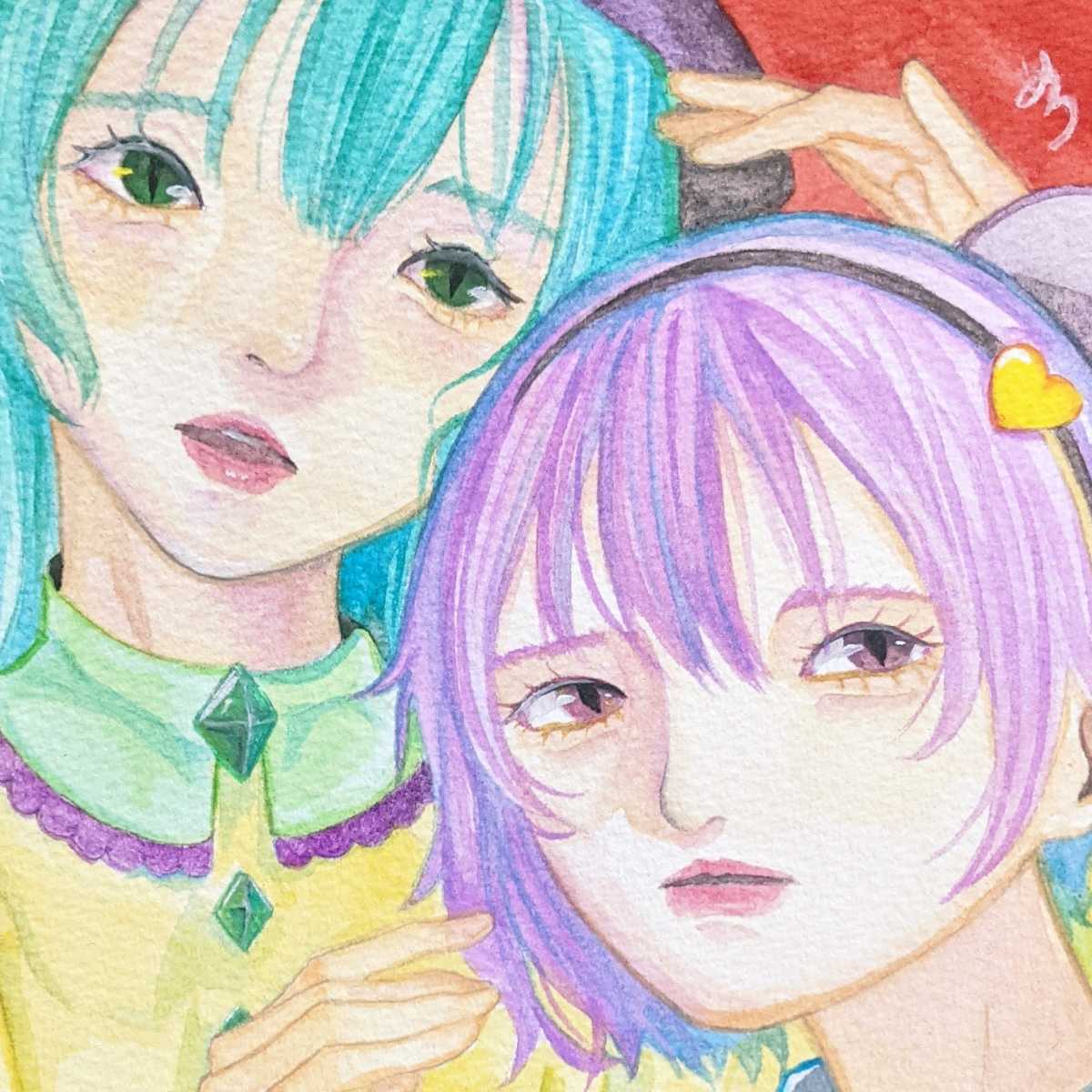 手描きイラスト】 「東方Project 古明地こいし&古明地さとり」星宮みう