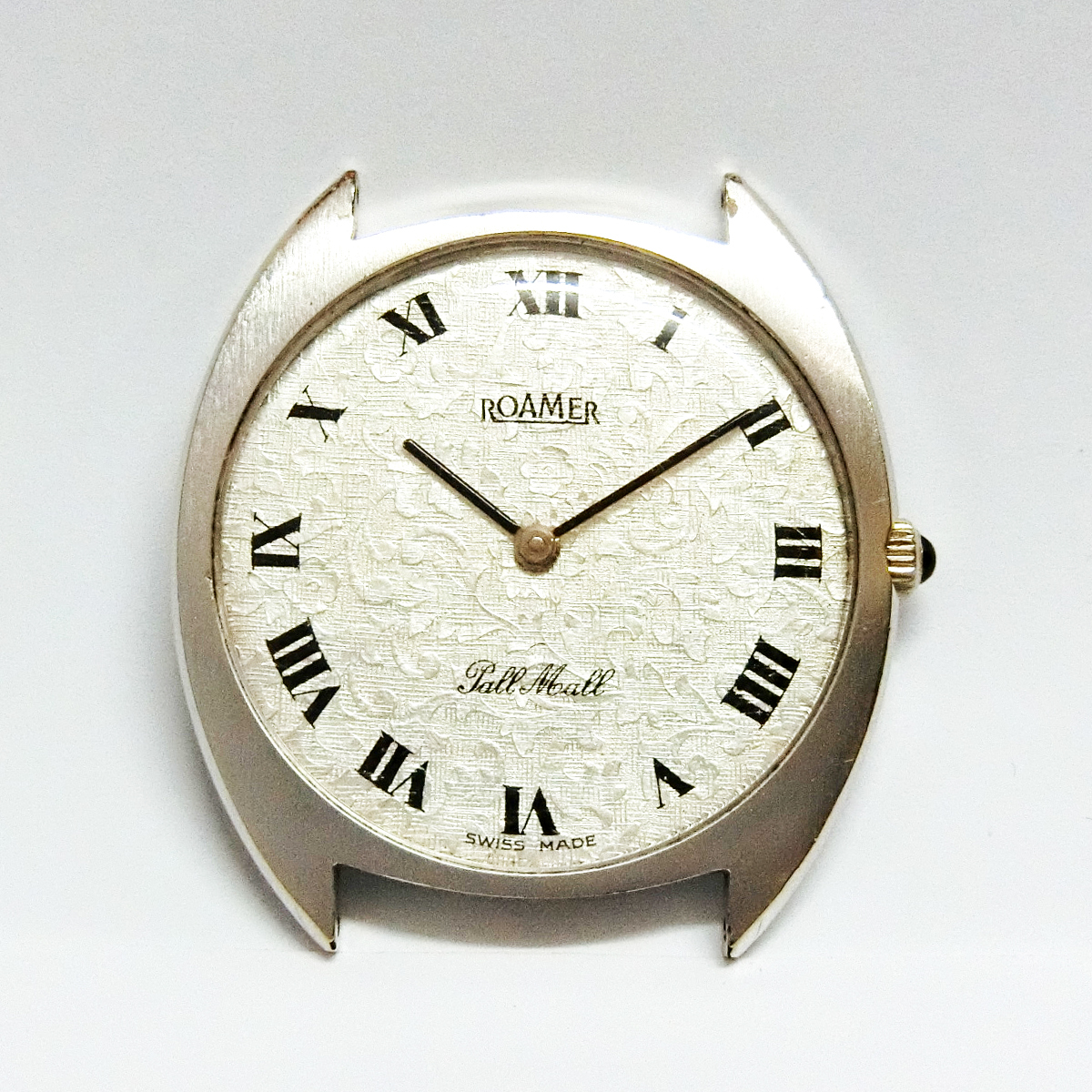 ローマー 手巻き ROAMER ポールモール 花の彫刻柄ダイヤル 1960年代頃 