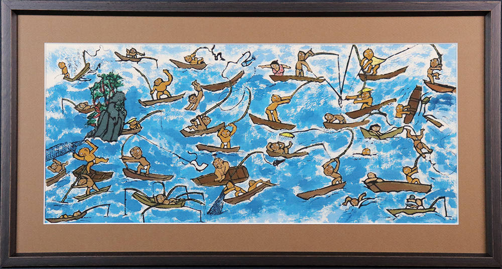 絵本作家田島征彦の染色画？ 田島征彦 「型絵染と絵本原画