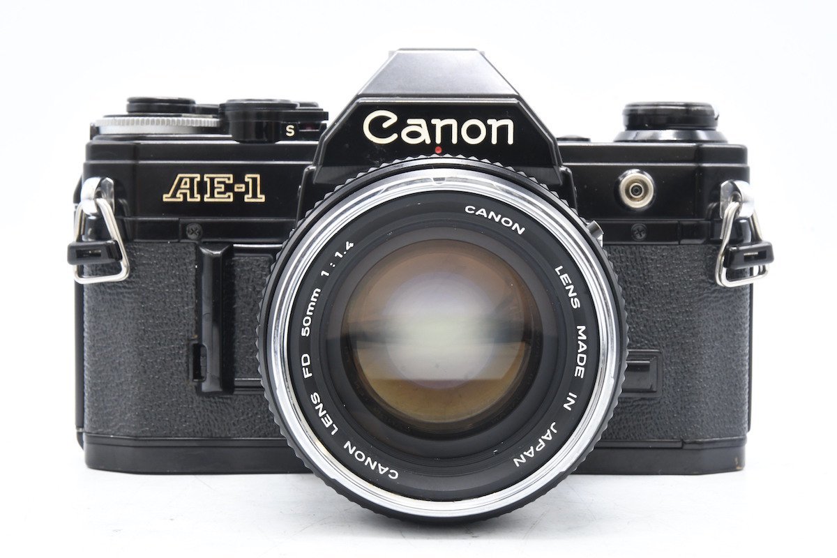 ◇ Canon キャノン AE-1 + CANON LENS FD 50mm F1.4 フィルムカメラ MF一眼
