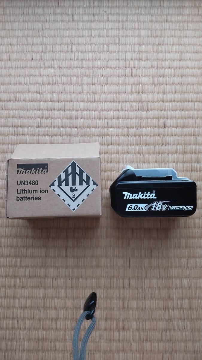 マキタ　makita 　純正バッテリー BL１８６０B 　１８V 　６．０Ah　未使用、　送料込み　　　　　　　 