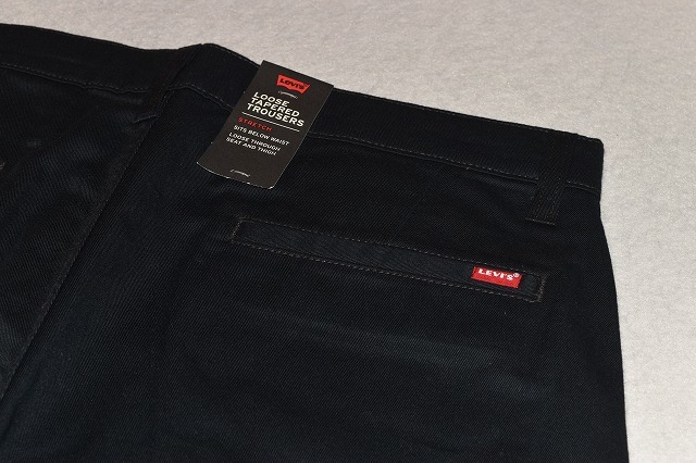 - Jeans Levi\u0027s® cheese Workwear denim LEVIS LOOSE TAPERED TROUSERS ストレッチ　W32　L32　ブラック