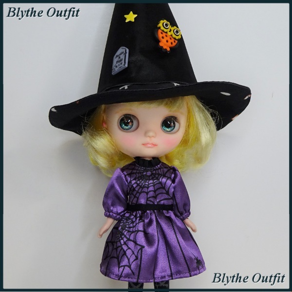 ♪ミディブライス＊アウトフィット♪ハロウィンセット（パープル）⑨