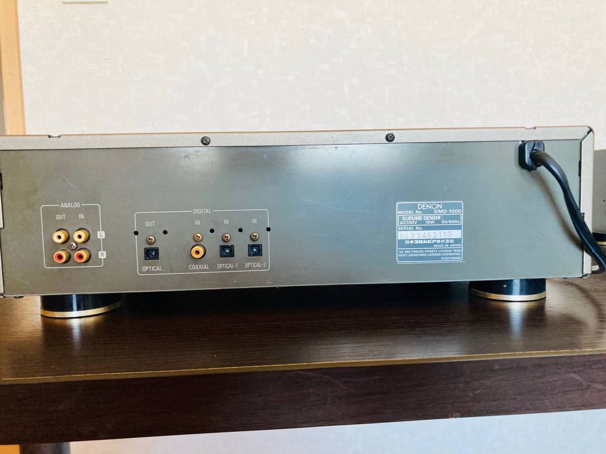 ジャンク品】DENON DMD－1000(MDプレーヤー) デノン DMD-1000