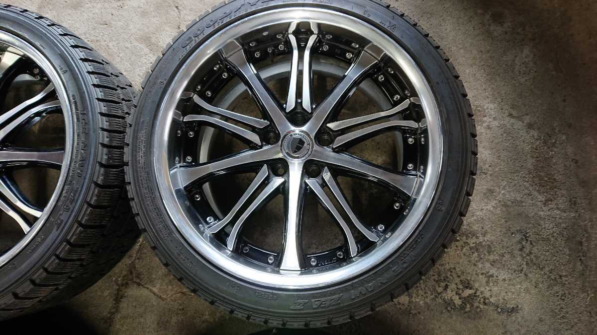 235/40R19 265/35R19 2015年製 スタッドレス ワーク シュヴァート 19インチ 8.5J オフセット40 9.5Jオフセット40 PCD114.3 流用 加工等にも 235&frasl;40R19 265&frasl;35R19 Tire 2本265&frasl;35ZR19 ダンロップ 19×8.5J+