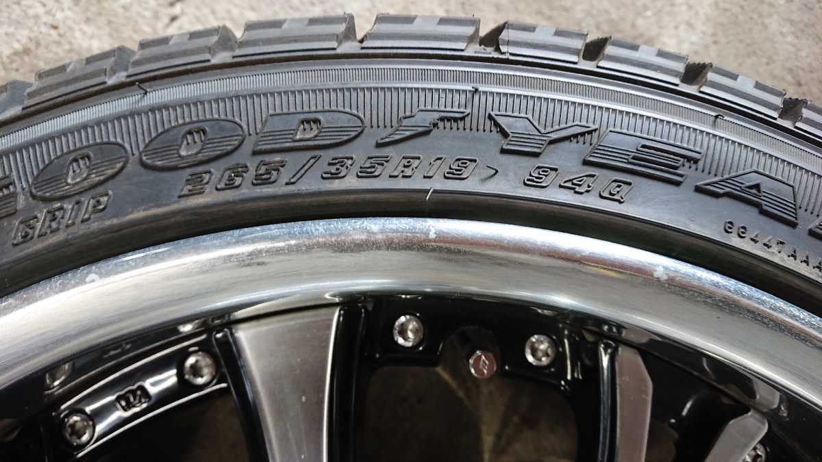 235/40R19 265/35R19 2015年製 スタッドレス ワーク シュヴァート 19インチ 8.5J オフセット40 9.5Jオフセット40 PCD114.3 流用 加工等にも 235&frasl;40R19 265&frasl;35R19 Tire 2本265&frasl;35ZR19 ダンロップ 19×8.5J+