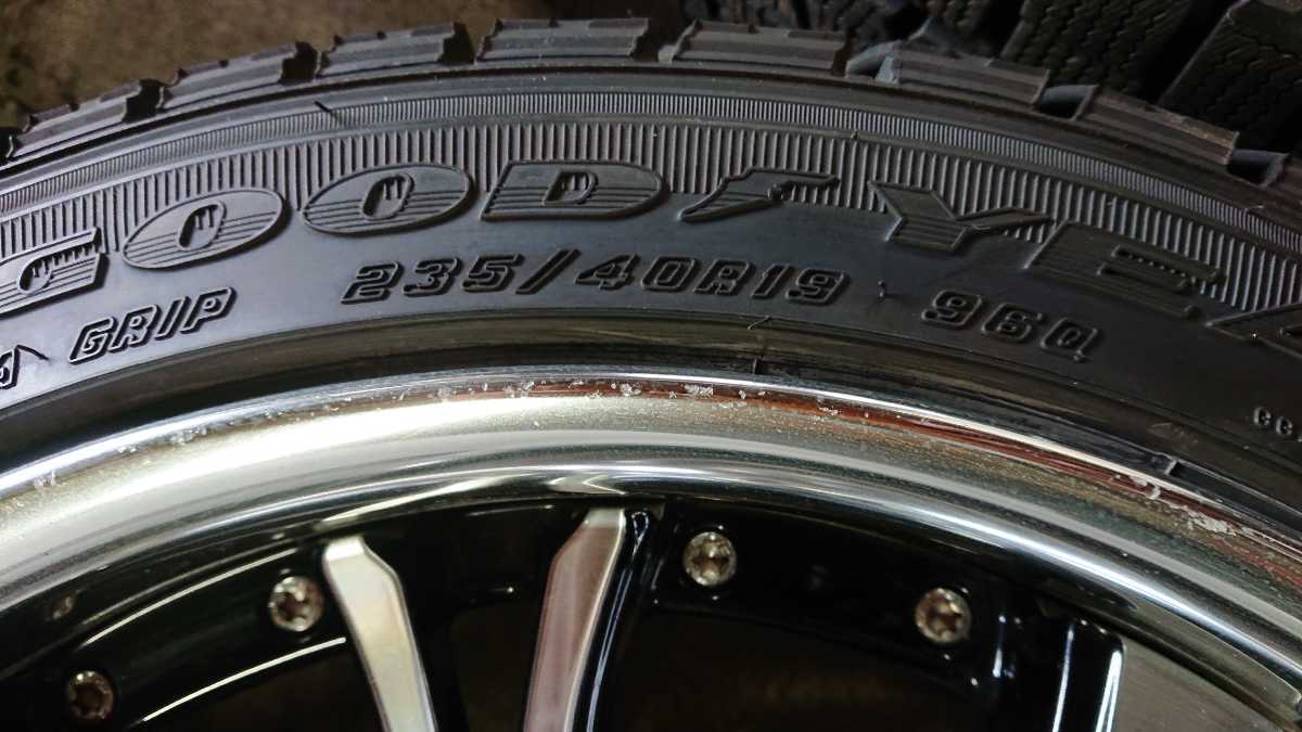 235/40R19 265/35R19 2015年製 スタッドレス ワーク シュヴァート 19インチ 8.5J オフセット40 9.5Jオフセット40 PCD114.3 流用 加工等にも 235&frasl;40R19 265&frasl;35R19 Tire 2本265&frasl;35ZR19 ダンロップ 19×8.5J+