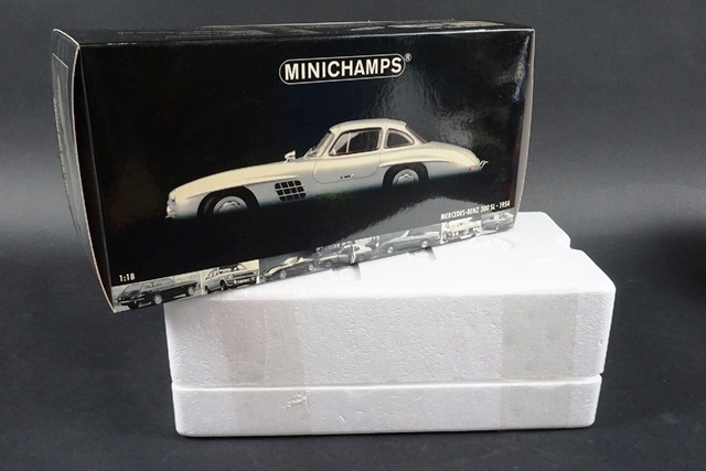 PMA ミニチャンプス 1/18 Mercedes Benz メルセデス ベンツ 300 SL Gulwing 1954 シルバー 180039000