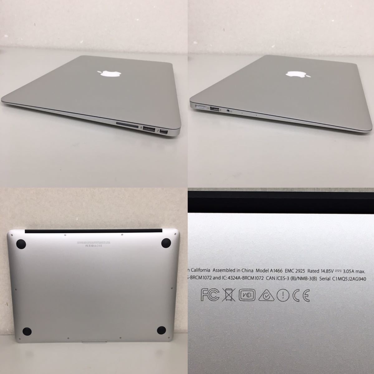 Apple アップル MacBook Air 7，2 13インチ Early 2015 A1466 MJVE2J/A