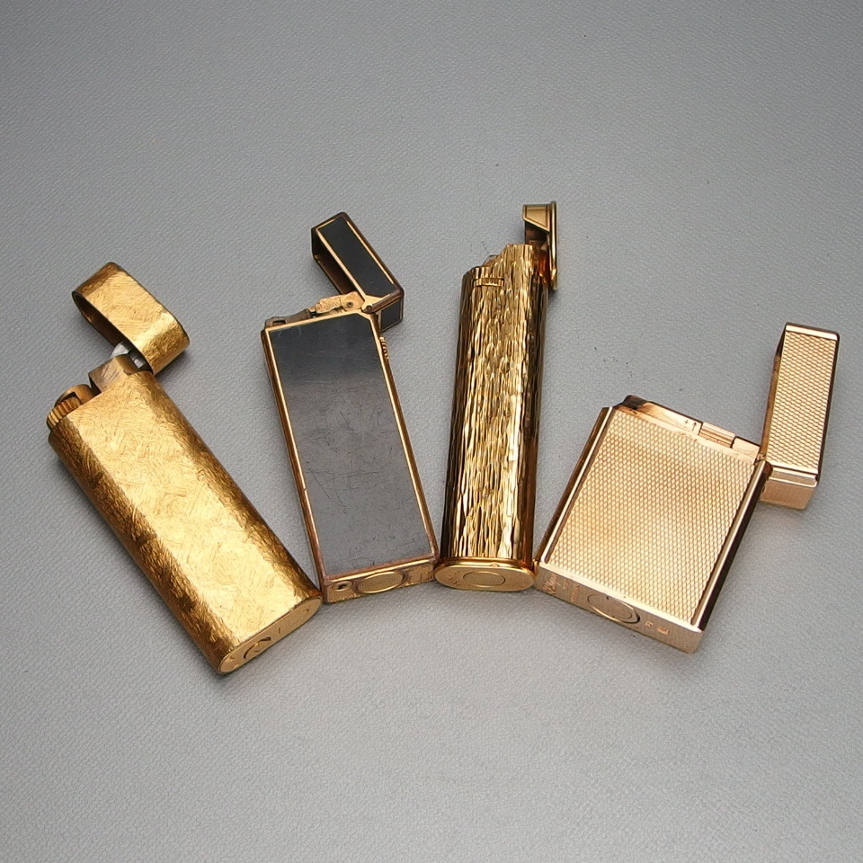 爆買い，低価 【ジャンク ガスライター 4本組】Cartier Dunhill S.T.