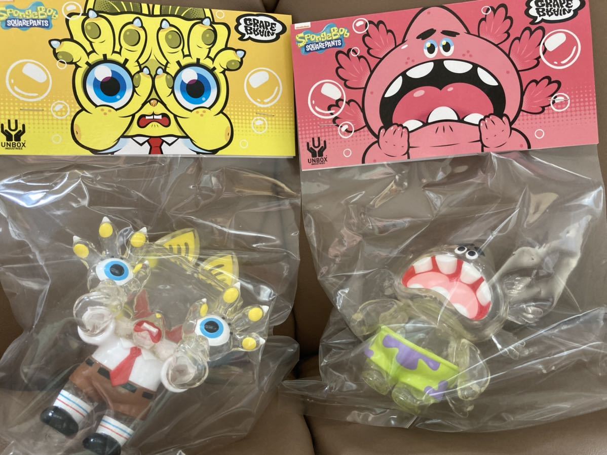 得価，格安 スポンジボブ x ジゴクネコ おにぎり パトリック まかろに セット GRAPE BRAIN 脳味噌葡萄 unbox ソフビ(一般)｜売買されたオークション情報、yahooの商品情報をアーカイブ公開 - オークファン 一般