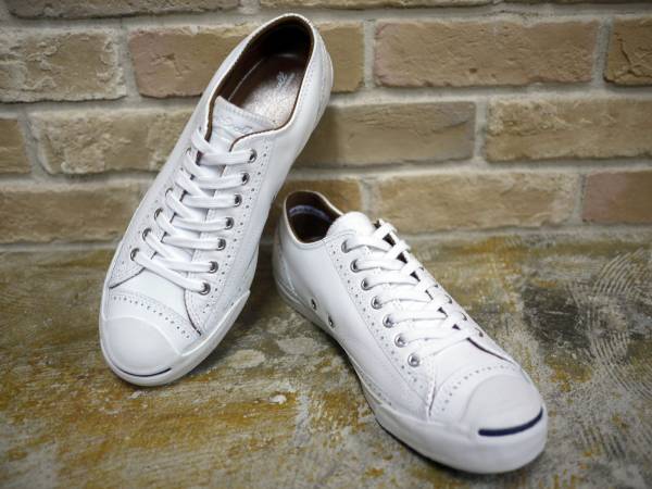 △日本未発売CONVERSEジャックパーセルメダリオンレザー白29.5cm(29.5