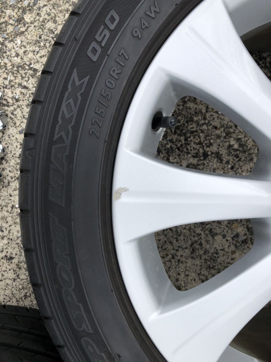 送料無料，本物保証 トヨタ レクサス 225/50R17 純正アルミ&タイヤ