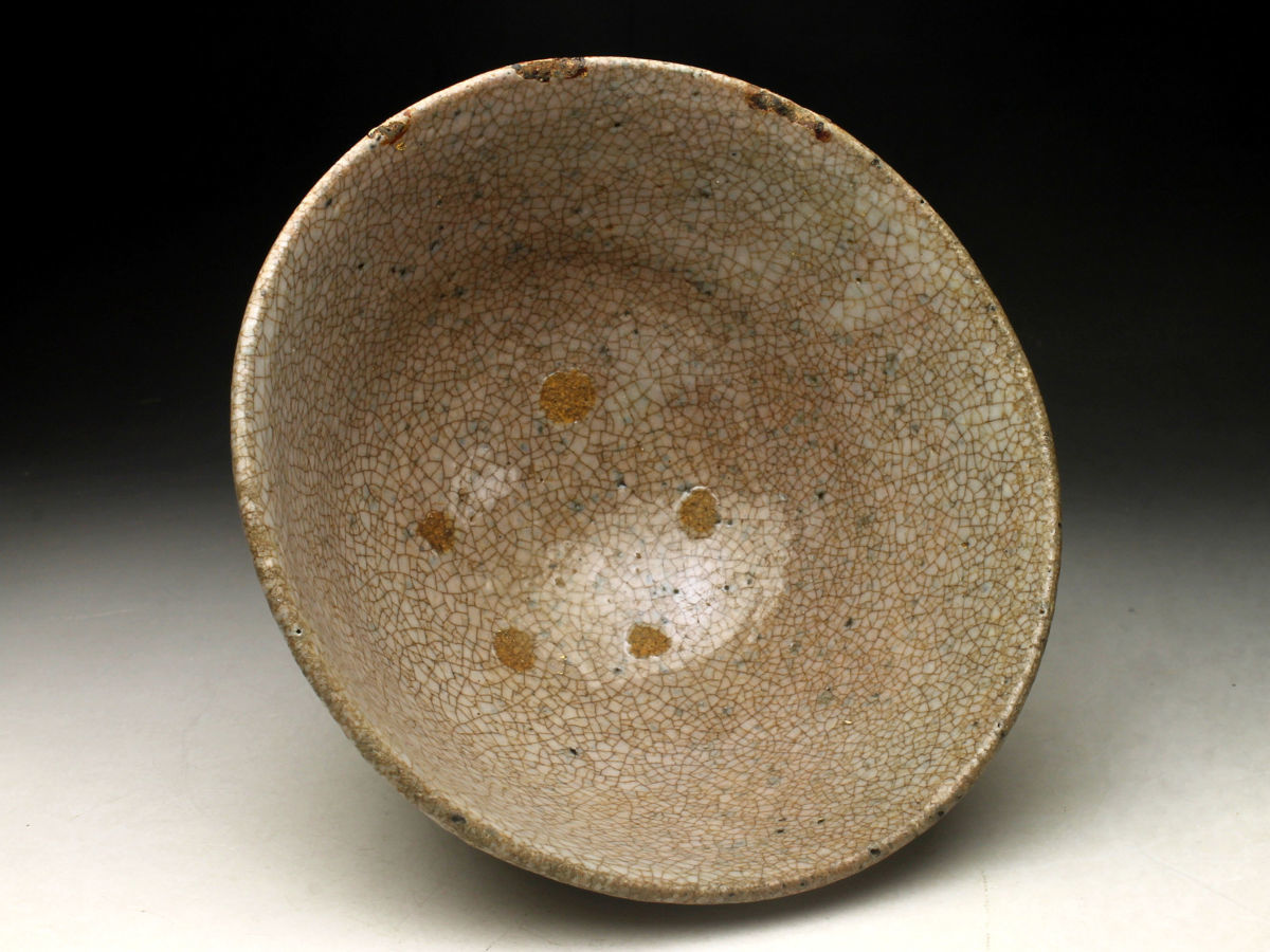 骨董 時代物 古萩 茶碗 江戸時代 古萩俵手茶碗（1603–1867 CE） | 入