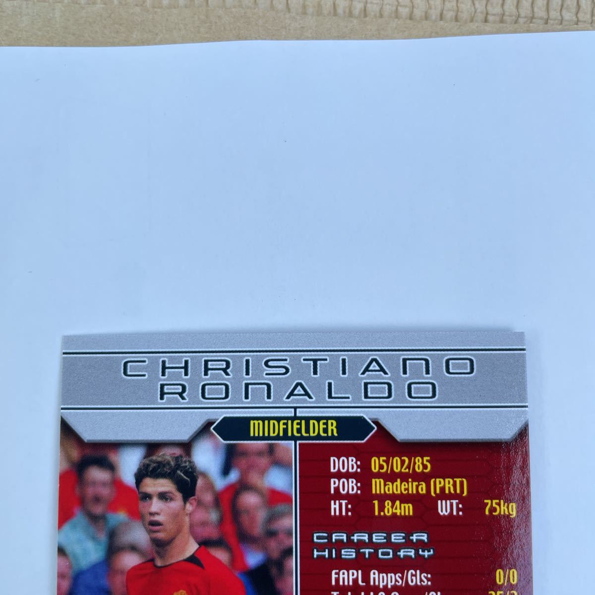クリスティアーノ・ロナウド ルーキーカード Topps Cristiano Ronaldo