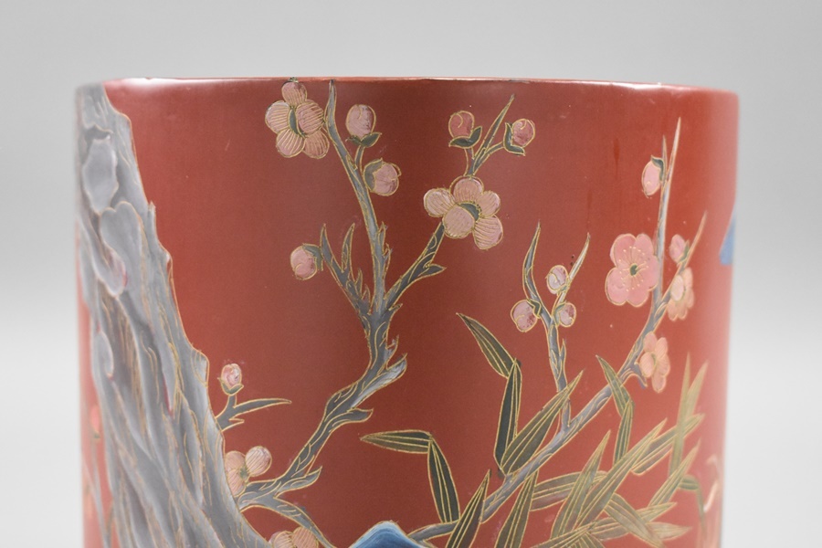 美術品・アンティーク・コレクション 【最終価格】中国骨董 花鳥文時代