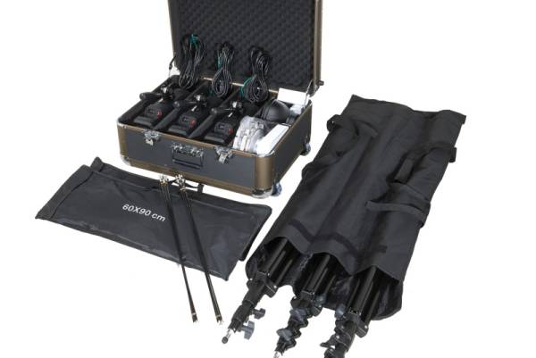 プロ級高品質ECDストロボ 300W 2灯/500W 1灯 計3灯SoftBoxセット_2