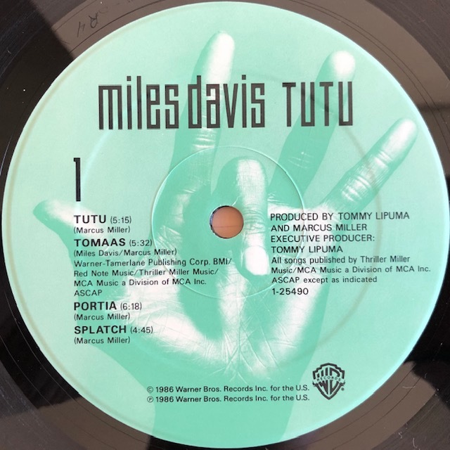 ★ＵＳオリジナル盤★MILES DAVIS＆TONY WILLIAMS２枚セット Tutu - Miles ⁄ Davis 0 LP Warner DAVIS⁄TUTU⁄WARNER MILES LP□JAZZ