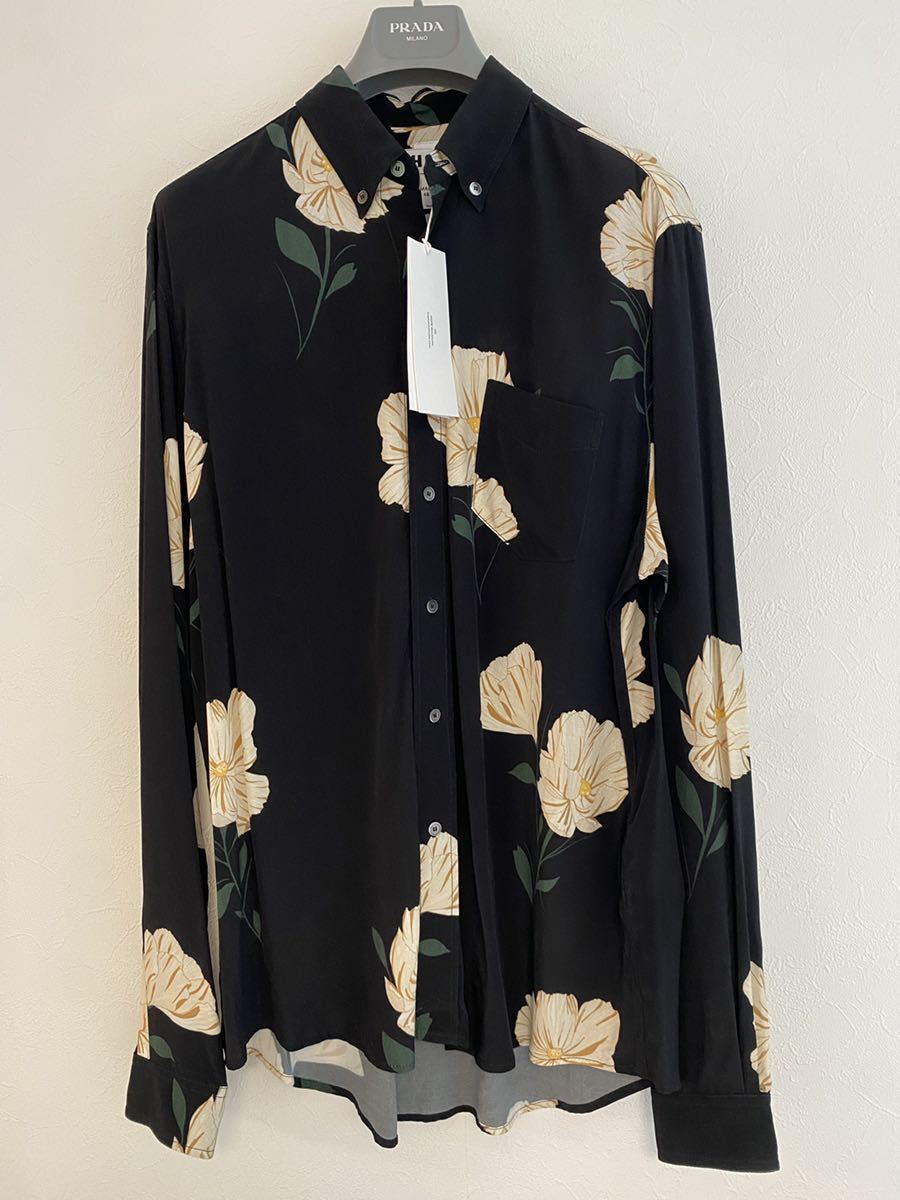 HOPE Stockholm 新品　花柄レーヨン素材シャツ　オーバーサイズ