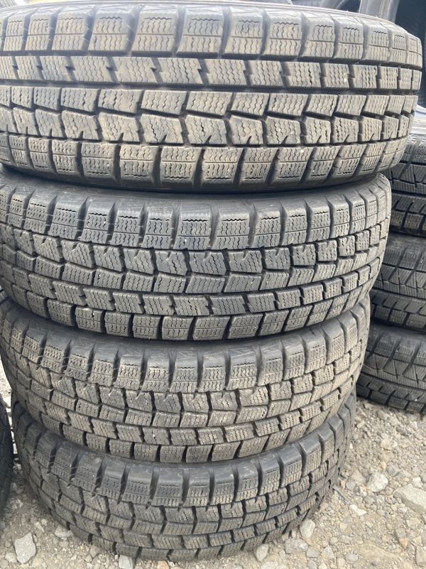 ★送料無料★ 155/65R13 2017年製 9分山 ダンロップ WINTERMAXX WM01 4本/中古スタッドレスタイヤ(冬タイヤ) N3051_B1