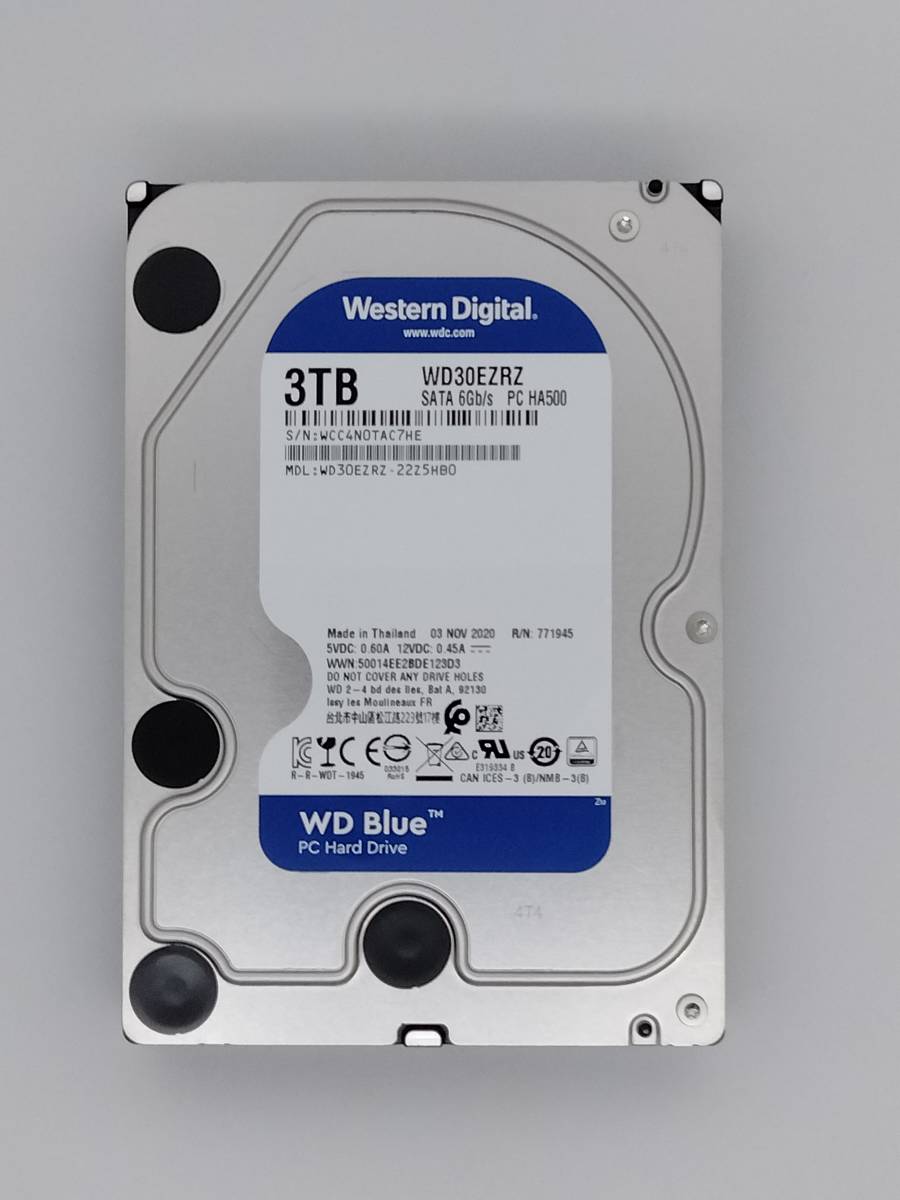 WD-BLUE 3TB HDD WD30EZRZ 5400RPM 5点セット 【公式ショッピングサイト】