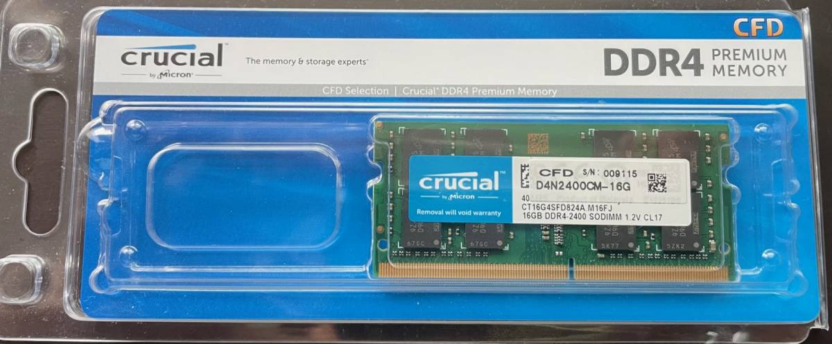 PC4-2400T ノート型パソコン用メモリー 16GB ×6枚 ddr4-2400 16gb