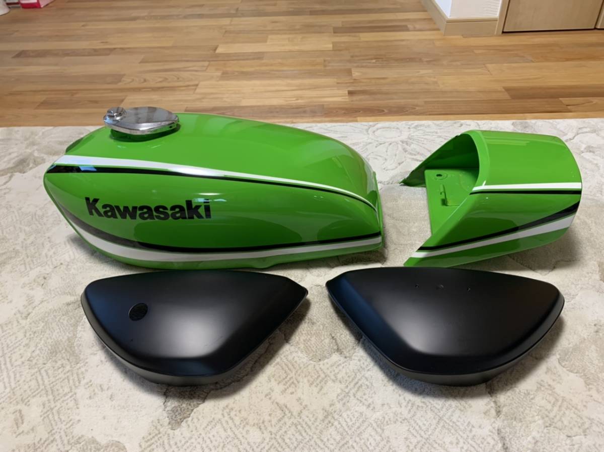 KH250 KH400 外装set リペイント 最終ライム タンク サイド テール SS 