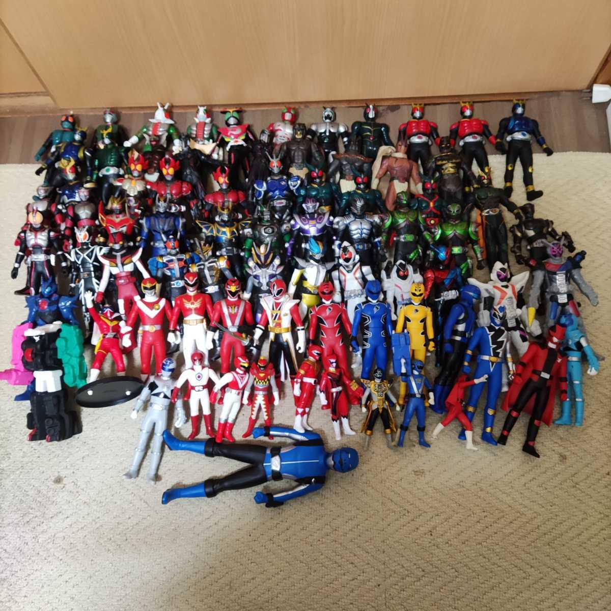 仮面ライダー 戦隊シリーズ フィギュア 大量 セット ソフビ まとめ 1号 