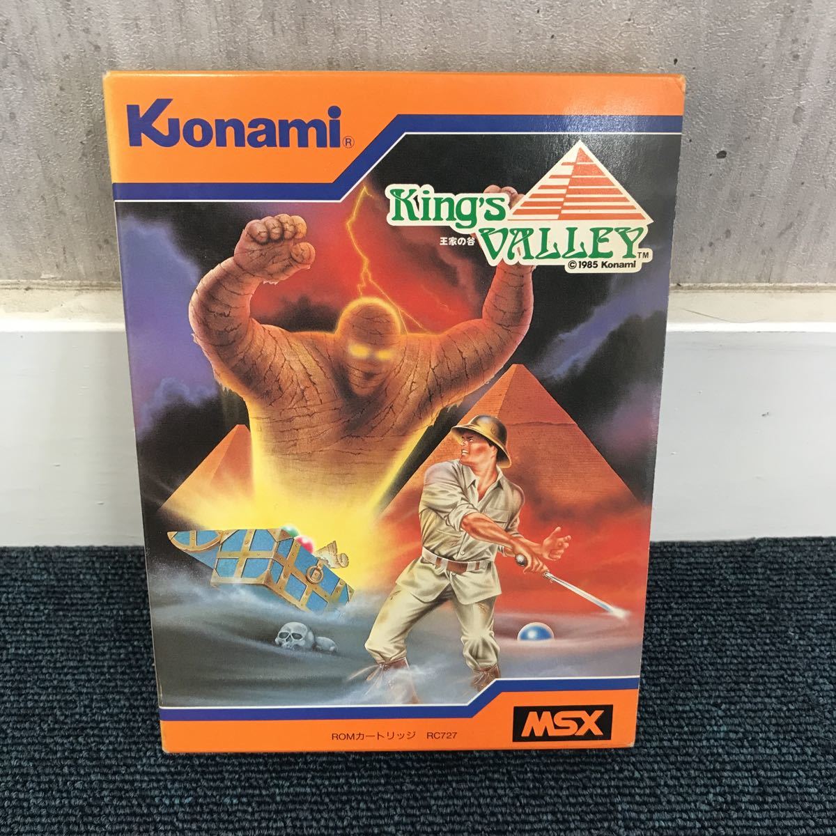 うみ ec]MSX 王家の谷 king's VALLEY KONAMI 箱 説明書付き King's MSX